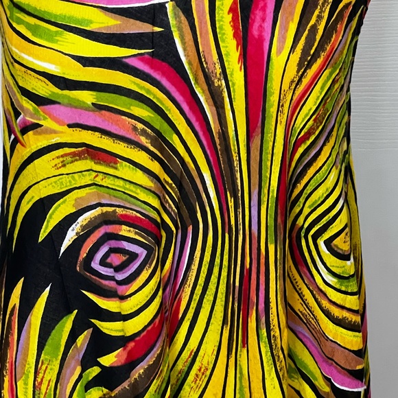 Coco Cabana Colorful Design Lightweight Resort Beach Pool Dress Cover Up Sz M - Picture 4 of 11